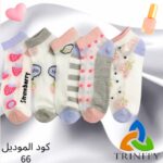 طقم جوارب بناتي 6 قطع  ستايل ناعم كود (66)