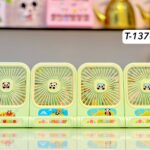 مروحة مكتب صغيرة قابلة للطي بتصميم باندا كيوت