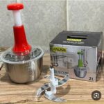 قطّاعة خضروات يدوية متعددة الاستخدامات Falari – Multi Function Hand Pushing Chopper 2 لتر