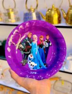 ⁦طقم صواني تقديم ميلامين دائرية للأطفال برسومات مينيونز (Minions).⁩ - الصورة ⁦5⁩
