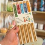 ⁦طقم عيدان أكل صينية خشبية (Chopsticks) - الماركة المكتوبة على العبوة هي Le Ji Tu.⁩ - الصورة ⁦3⁩