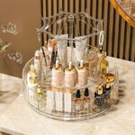 منظم مكياج وعطور دوار $360^\circ$ بتصميم المظلة الكريستالية الفاخرة.