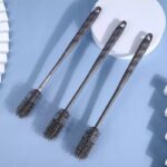 فرشاة تنظيف زجاجات ورضّاعات من السيليكون بمقبض طويل (Long-Handled Silicone Bottle Cleaning Brush).