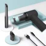 مكنسة كهربائية لاسلكية محمولة صغيرة للسيارة والمنزل (Mini Portable Wireless Car & Home Vacuum Cleaner).