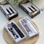 مضرب رغوة الحليب والنسكافيه اللاسلكي القابل للشحن (3 في 1) (USB Rechargeable Handheld Milk Frother & Whisk Set).