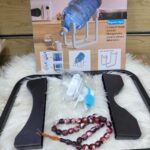 حامل وقاعدة قارورة مياه الشرب مع صنبور (حنفية) موزع مياه (Water Gallon Bucket Storage Rack with Dispenser Valve Tap).