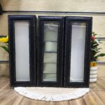 صندوق ومنظم ساعات يد جلدي فاخر بغطاء زجاجي شفاف (Luxury Leather Watch Organizer Box with Glass Display Windows).