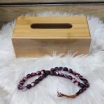 علبة ومنظم مناديل خشبية فاخرة من الخيزران الطبيعي (البامبو) (Natural Bamboo Wooden Tissue Box Cover / Holder).