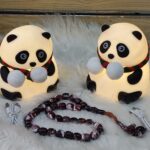 مصباح ليلي ذكي للأطفال على شكل دبة باندا من السيليكون الناعم قابلة للشحن (Cute Panda Silicone LED Night Light for Kids).