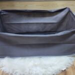 صندوق ومنظم تخزين قماشي مستطيل وقابل للطي مع مقابض جانبية (Collapsible Fabric Storage Bin / Organizer Box with Handles).