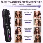 ⁦فرشاة فرد الشعر الحرارية (Electric Hair Straightening Brush).⁩ - الصورة ⁦2⁩