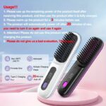 ⁦فرشاة فرد الشعر الحرارية (Electric Hair Straightening Brush).⁩ - الصورة ⁦4⁩