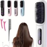 ⁦فرشاة فرد الشعر الحرارية (Electric Hair Straightening Brush).⁩ - الصورة ⁦6⁩
