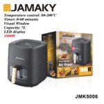 قلاية هوائية جاماكي 7 لتر بشاشة LED ونافذة رؤية – 1800 وات (JMK5006)