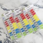 طقم مشابك غسيل ملونة – 20 قطعة