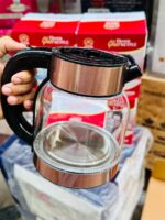 ⁦غلاية كهربائية زجاج HOOR سعة 2 لتر – 2000 وات⁩ - الصورة ⁦4⁩