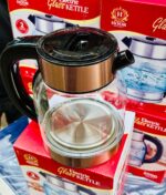 ⁦غلاية كهربائية زجاج HOOR سعة 2 لتر – 2000 وات⁩ - الصورة ⁦3⁩