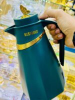 ⁦ترمس حفظ حرارة BESTGOLD بتصميم فاخر – أخضر مع لمسات ذهبية⁩ - الصورة ⁦2⁩