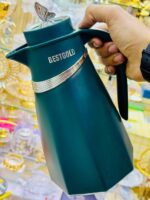 ⁦ترمس حفظ حرارة BESTGOLD بتصميم فاخر – أخضر مع لمسات ذهبية⁩ - الصورة ⁦4⁩