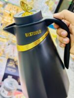 ⁦ترمس حفظ حرارة BESTGOLD بتصميم فاخر – أخضر مع لمسات ذهبية⁩ - الصورة ⁦8⁩