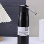 زجاجة مياه حرارية ستانلس ستيل مع حزام حمل