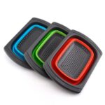 مصفاة مطبخ قابلة للطي مصنوعة من السيليكون (Collapsible Silicone Kitchen Colander / Strainer).