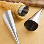 قوالب صنع مخاريط العجين والحلويات من الستانلس ستيل (Stainless Steel Cream Horn / Pastry Molds).
