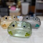 علبة أو حامل مناديل على شكل ضفدع كرتوني لطيف (Cute Frog Tissue Box / Holder).