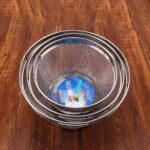 ⁦مجموعة مصافي ومناخل ستانلس ستيل شبكية (Stainless Steel Mesh Colander / Strainer Basket Set).⁩ - الصورة ⁦3⁩