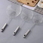 مجموعة ملاعق مصفاة شبكية من الستانلس ستيل (Stainless Steel Spider Strainer Skimmer Ladles).
