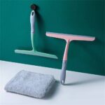مساحة زجاج ونوافذ بلاستيكية مع قطعة قماش تنظيف (Glass Window Squeegee with Cleaning Cloth).