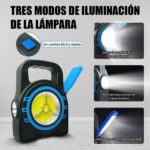 ⁦كشاف يدوي قوي / كشاف طوارئ وتخييم متعدد الإضاءة (Multi-Functional LED Searchlight / Camping Flashlight).⁩ - الصورة ⁦3⁩