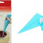 كيس حلواني سيليكون مع رؤوس تزيين الكيك (Baichu Silicone Cream Bag with Piping Tips).