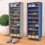 خزانة أو جزامة أحذية قماشية متعددة الطبقات (Fabric Shoe Rack / Storage Organizer).