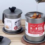 وعاء تصفية وحفظ زيت الطهي (Oil Strainer Pot / Oil Col Cooker).
