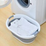 سلة غسيل بلاستيكية قابلة للطي (Collapsible Plastic Laundry Basket / Tub).