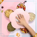 ⁦منظم ضيافة دوار متعدد الأقسام مع حامل للهاتف⁩ - الصورة ⁦2⁩