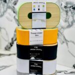 علبة مناديل ورقية بتصميم خشبي وألوان عصرية (Tissue Paper Box with Wooden Lid).