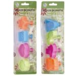 مجموعة قوالب وطوافات تقطيع المعجنات والبسكويت (Molde de Pastel / Pastry and Cookie Cutter Set).