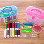 صندوق أدوات الخياطة المنزلي المتكامل (Household Sewing Kit Box with Tools).