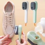 فرشاة تنظيف الأحذية السائلة ذات الزر الضاغطي (Liquid Dispensing Shoe Brush / Multifunctional Cleaning Brush).