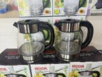 ⁦غلاية ماء كهربائية زجاجية سعة 2 لتر - ماركة هور (HOOR Electric Kettle - Model FA-9827).⁩ - الصورة ⁦3⁩