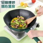 ⁦مقلاة / قدر طهي مانع للالتصاق بتصميم ثماني الأضلاع وطلاء الحجر الطبيعي (Maifan Stone Octagonal Non-Stick Frying Pan / Wok).⁩ - الصورة ⁦3⁩