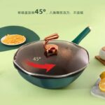 ⁦مقلاة / قدر طهي مانع للالتصاق بتصميم ثماني الأضلاع وطلاء الحجر الطبيعي (Maifan Stone Octagonal Non-Stick Frying Pan / Wok).⁩ - الصورة ⁦4⁩