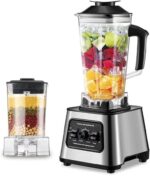 ⁦خلاط كهربائي ثقيل متعدد الاستخدامات مع مطحنة / وعاء إضافي (Heavy-Duty Commercial/Home Blender with Grinder Jar).⁩ - الصورة ⁦3⁩