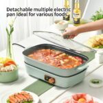 مقلاة كهربائية متعددة الاستخدامات وقابلة للفصل - مثالية لمختلف الأطعمة (Detachable Multiple Electric Pan / Multifunctional Electric Hot Pot).