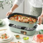 ⁦مقلاة كهربائية متعددة الاستخدامات وقابلة للفصل - مثالية لمختلف الأطعمة (Detachable Multiple Electric Pan / Multifunctional Electric Hot Pot).⁩ - الصورة ⁦2⁩