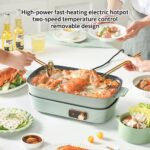 ⁦مقلاة كهربائية متعددة الاستخدامات وقابلة للفصل - مثالية لمختلف الأطعمة (Detachable Multiple Electric Pan / Multifunctional Electric Hot Pot).⁩ - الصورة ⁦3⁩