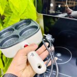 مقلاة كهربائية صغيرة متعددة العيون / صانعة بان كيك وبيض مانعة للالتصاق (Mini Electric Multi-Hole Frying Pan / Pancake & Egg Maker).