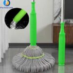 ممسحة أرضيات قطنية ذات آلية عصر يدوية من العصا (Self-Wringing Twist Floor Mop).